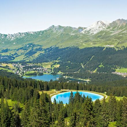 Speichersee und Heidsee im Sommer in Lenzerheide | © Sundroina Pictures/Ferienregion Lenzerheide