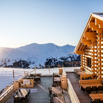 Motta Hütte im Skigebiet Arosa Lenzerheide | © Johannes Fredheim