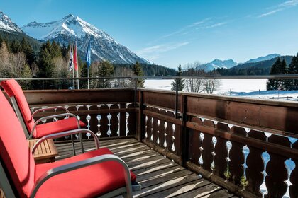 Blick vom Zimmer im Hotel Seehof Lenzerheide | © Hotel Seehof Lenzerheide